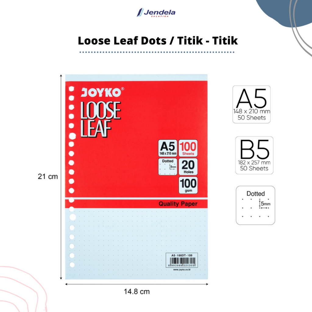 

Loose Leaf Dots Joyko Loose Leaf Titik-Titik / Kertas Isi Binder Dots - ATK