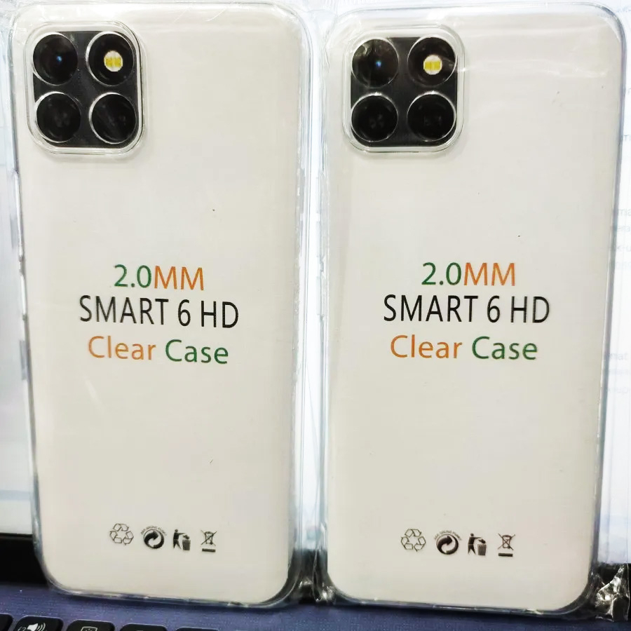 Case INFINIX Smart 6 HD Casing Clear HD KETEBALAN 2MM BENING TRANSPARAN TPU Premium Softcase