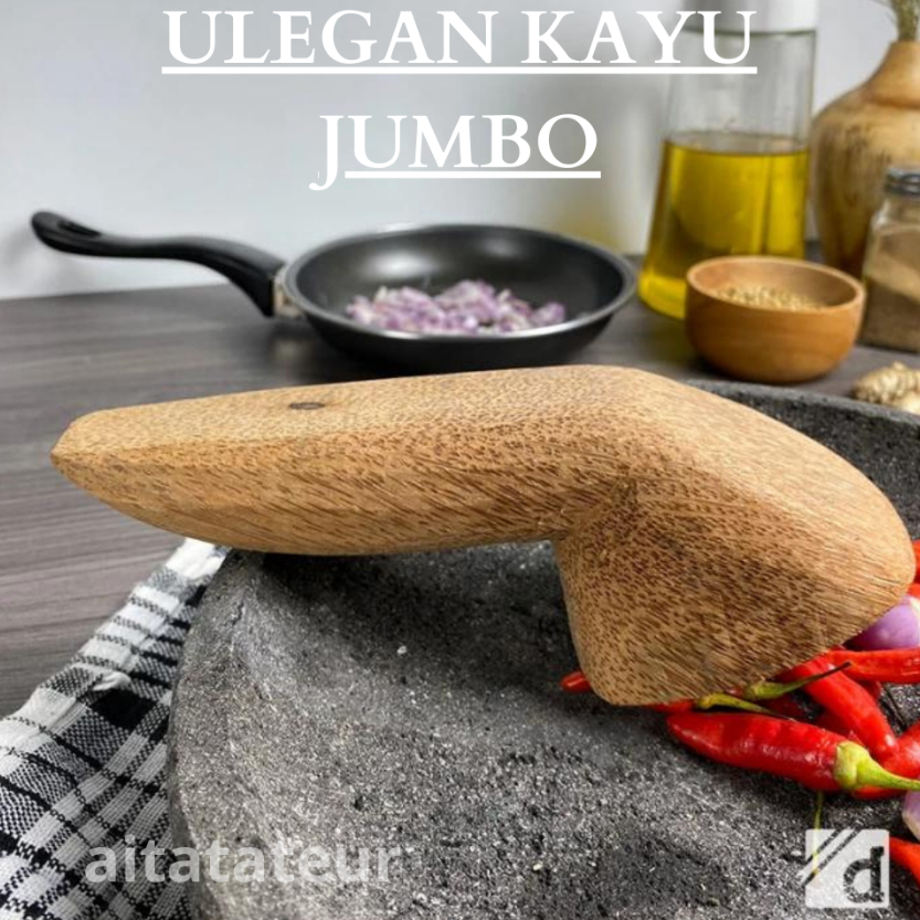 ✨Ulekan Ketoprak / gado gado Kayu / ULEKAN / ULEGAN KAYU  JUMBO / Ulekan kayu kelapa