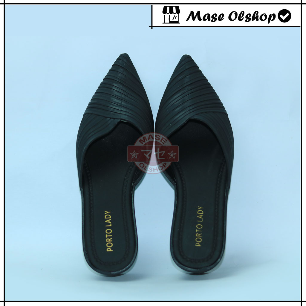 Sepatu Sandal Wanita Kondangan Porto Lady BSV Bahan Karet Lentur