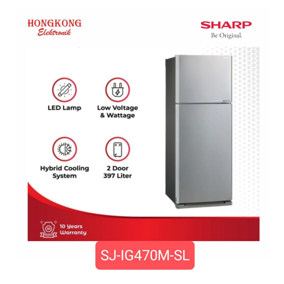 SHARP Kulkas  | SJ-IG470M-SL kulkas Sharp