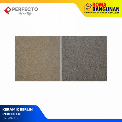 Perfeqto Keramik Lantai Keramik Kamar Mandi Keramik Teras Keramik Garasi Keramik Berlin Grey 40X40