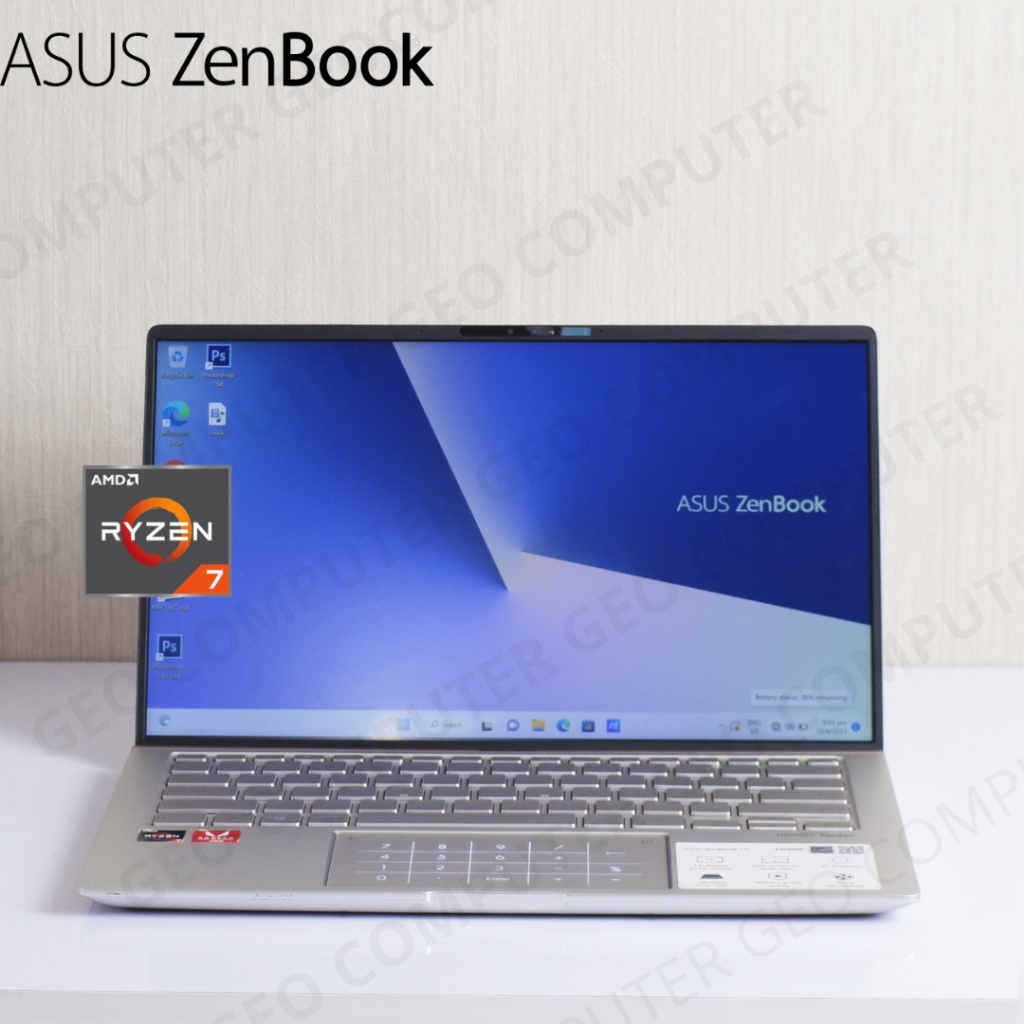 LIKENEW!! Asus ZenBook 14 AMD RYZEN7/AMD RADEON/Laptop Gaming Desain