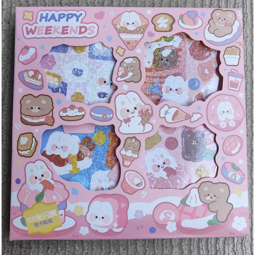 Sticker Waterproof Sticker Momo Stiker Momo Isi 100 Pcs Sticker Deco Aesthetic /Scrapbook Momo Girl/Stiker tempel