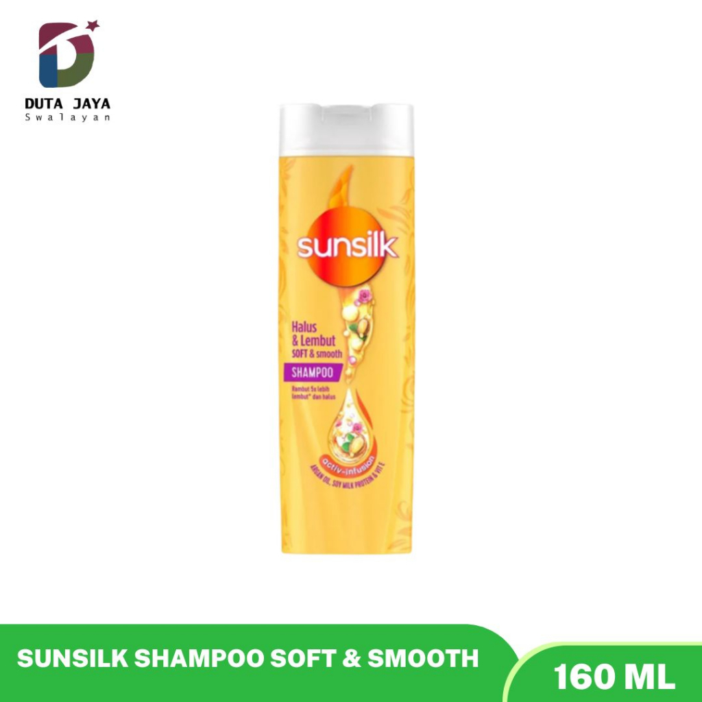 Sunsilk Shampoo Soft &amp; Smooth 160 ML Halus &amp; Lembut Shampo