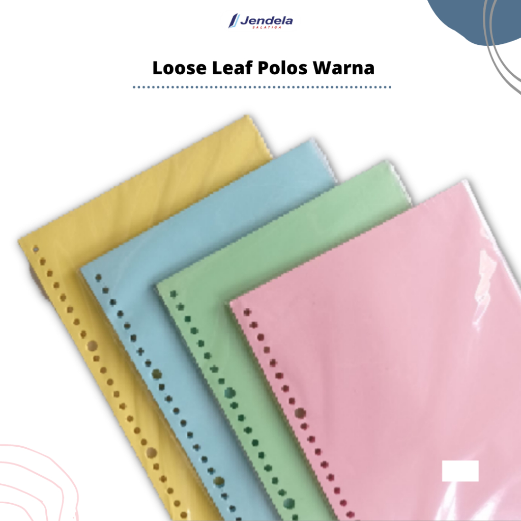 

Loose Leaf Polos Warna / Kertas Isi Binder Polos Warna Plain Loose Leaf - ATK