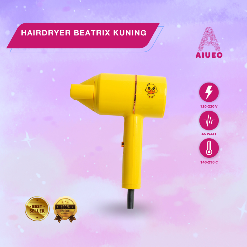 Hair Dryer AIUEO Low Watt Pengering Rambut Profesional Salon Beatrix | Hair Drayer Bebek Murah | Hair Dryer Original promo