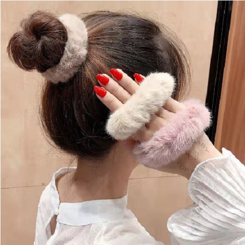 Ikat Rambut Bulu Halus Anak / Aksesoris Rambut Anak - 4853