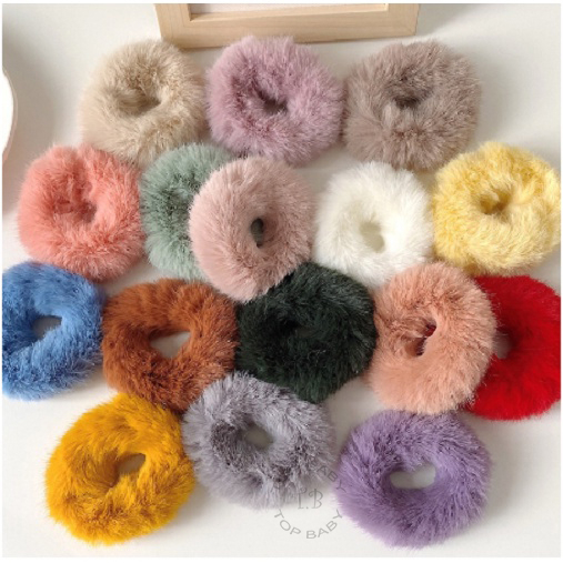 Ikat Rambut Bulu Halus Anak / Aksesoris Rambut Anak - 4853