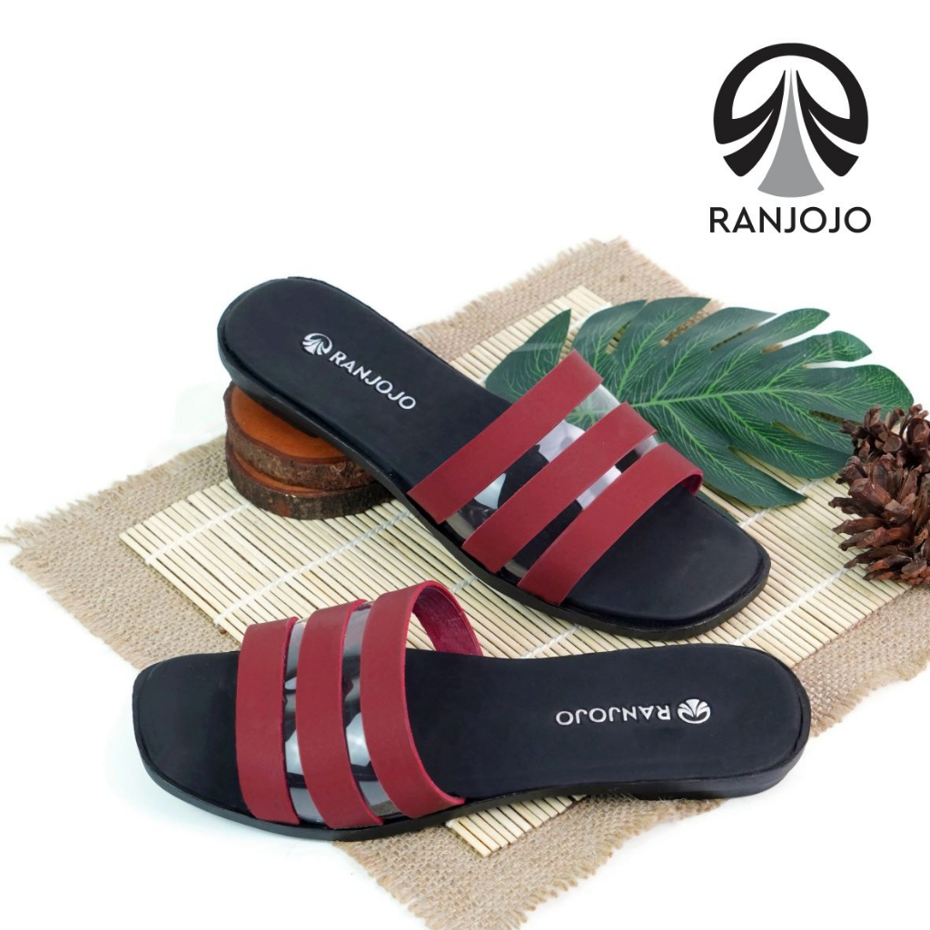 Sandal Selop Wanita JR 002 Sendal Slop Flat Casual Terbaru Murah Kekinian