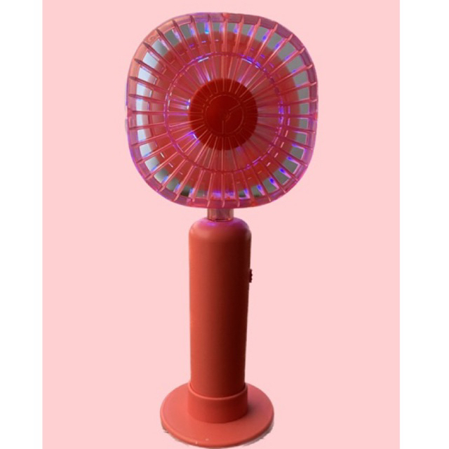 Kipas usb mini fans lampu led disko 6607