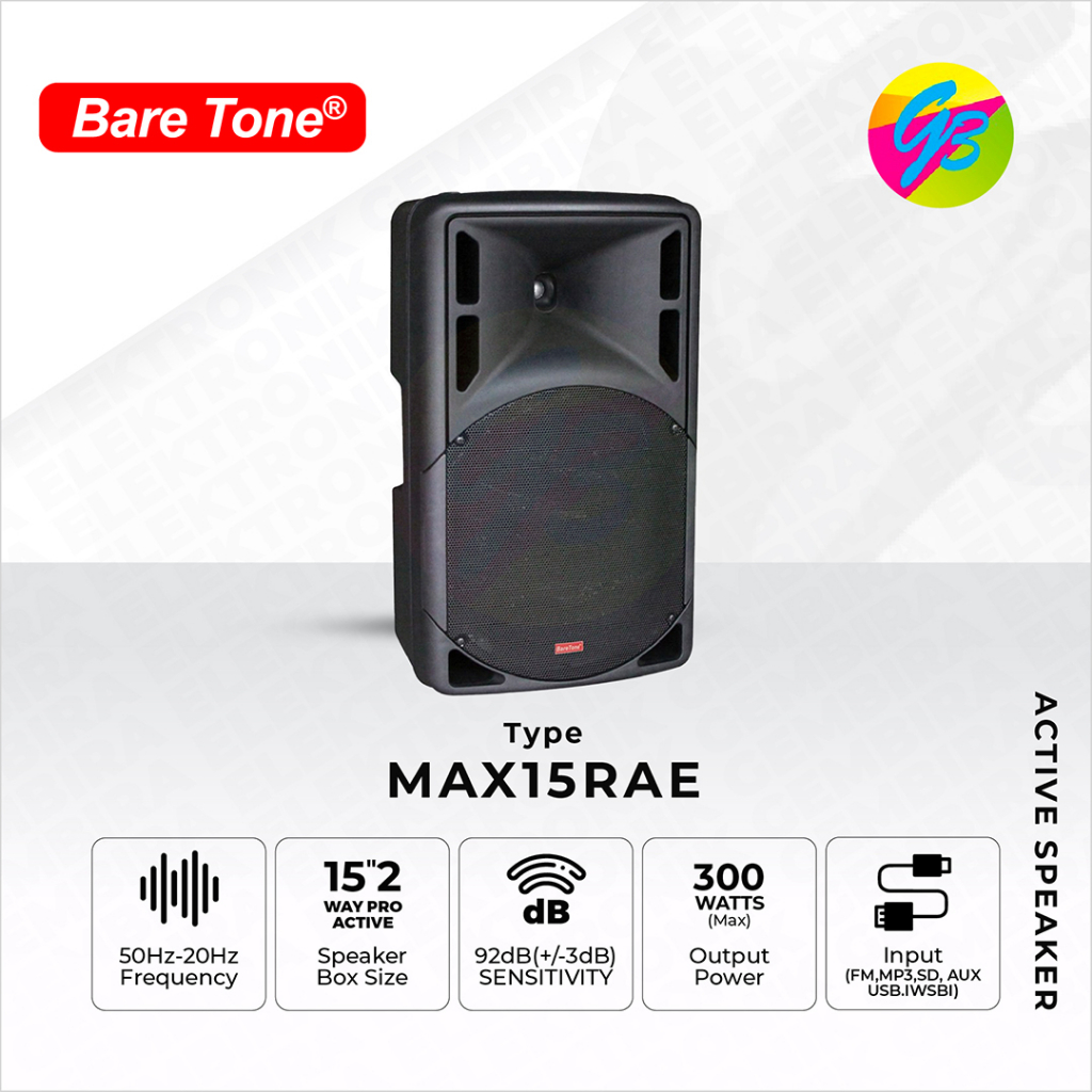 Speaker Baretone 15 inch max15rae original