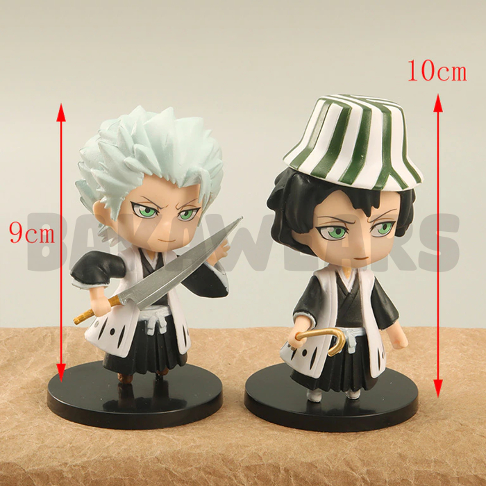 Action Figure Bleach: Chibi Version - Ichigo, Urahara, Rangiku Matsumoto, Kenpachi, Aizen, Hitsugaya (Bakawears)