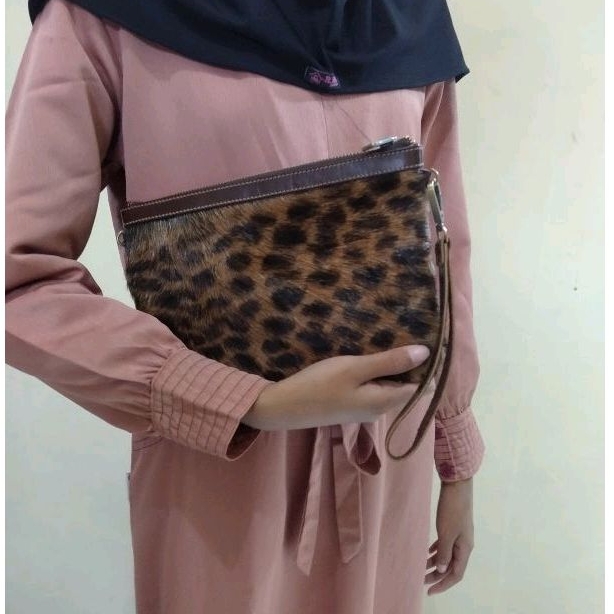 HAND BAG TERBARU KULIT ASLI MOTIF HARIMAU