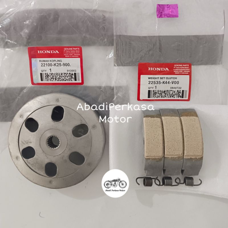 Kampas Ganda + Mangkok Ganda Honda Beat Pop (K44)