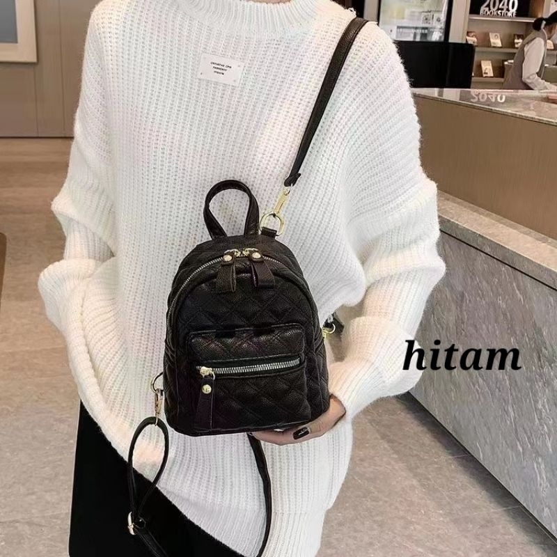 Ransel wanita import / ransel fashion mini import / backpack 3in1 import