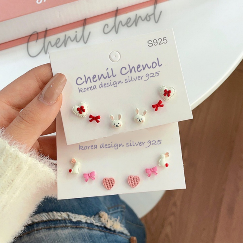 ANTING TUSUK S925 silver 925 anting stud korea / anting tusuk korea s925/ anting hoop s925/ anting k