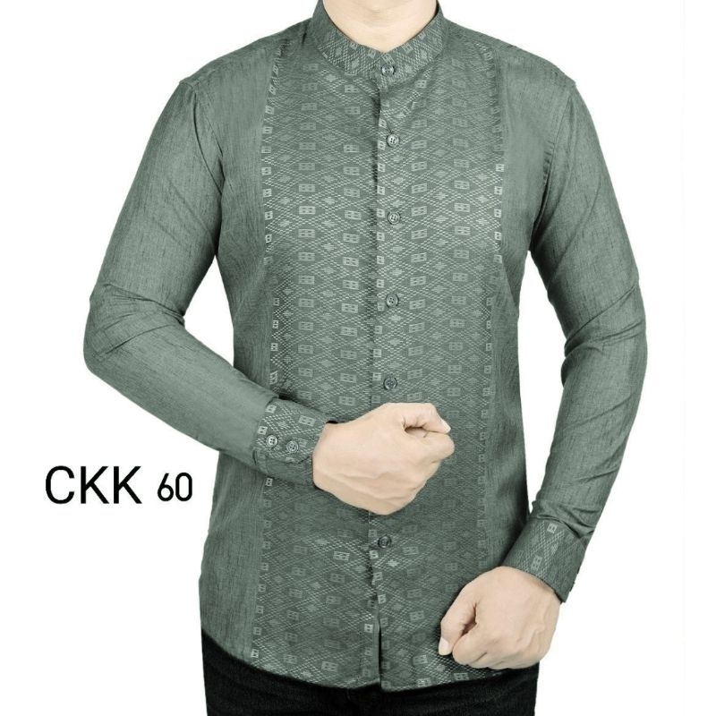 KEMEJA PRIA SLIMFIT KERAH SHANGHAI PREMIUM