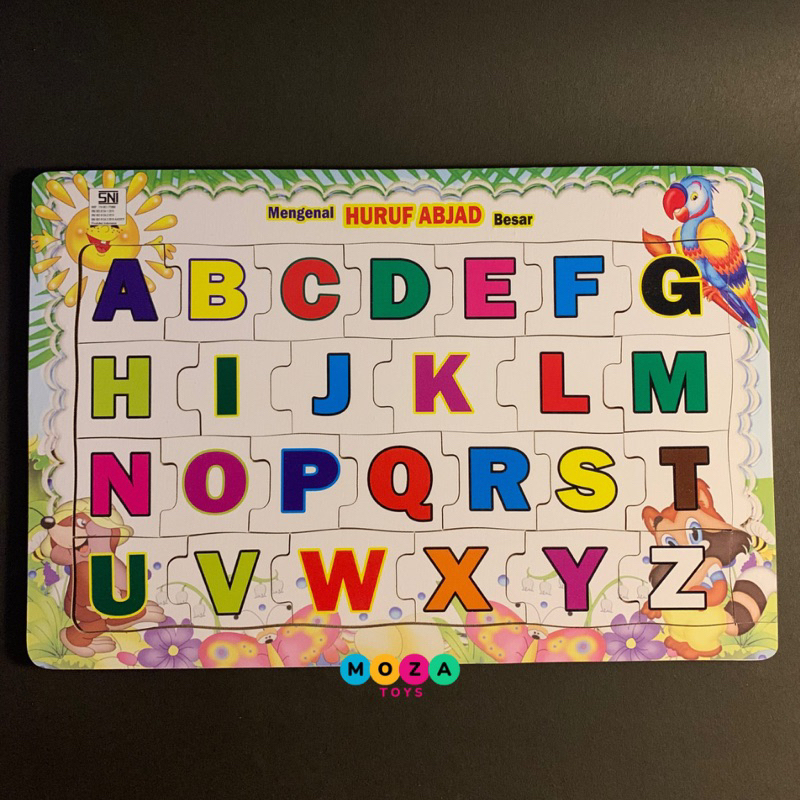 Mainan Edukasi Puzzle Huruf Abjad