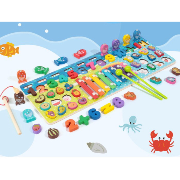 

Jual Mainan puzzle montessori Papan puzzle pancing xylophone anak - 5 in 1 buah Murah