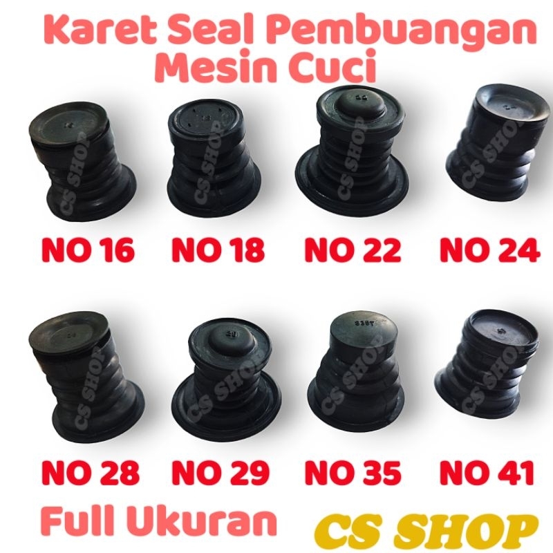 KARET SEAL BELOW PEMBUANGAN MESIN CUCI UMUM UNIVERSAL/KARET PEMBUANGAN AIR MESIN CUCI FULL UKURAN