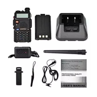 HT Baofeng UV5R uv5r Walkie Talkie Handy Talky 128CH Dual Band UHF VHF alat komunikasi alat telekomunikasi Radio Komunikasi
