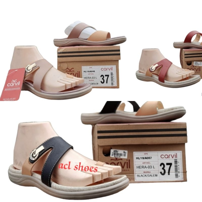 Sandal Jepit Carvil Wanita Dewasa Model Terbaru Size 36 40 Sendal Wedges Flat Casual Cewek Dewasa te