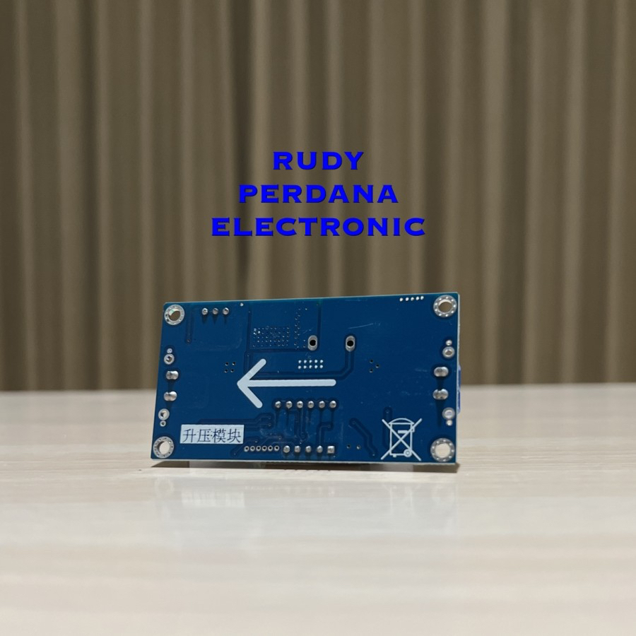 PCB MODUL STEP UP ADJUSTABLE DC BOAST CONVERTER 4A XL6009 VOLTMETER