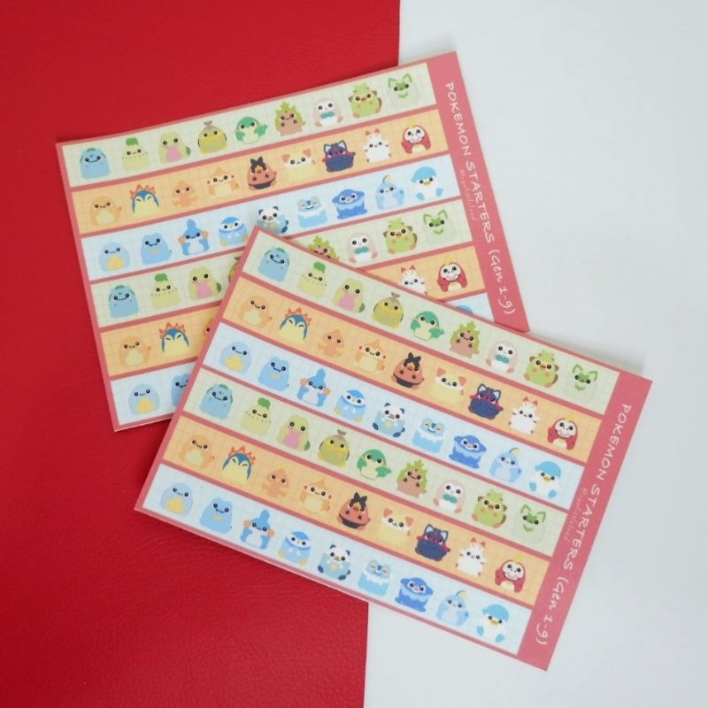 

Starter Pokémon Sticker Sheet