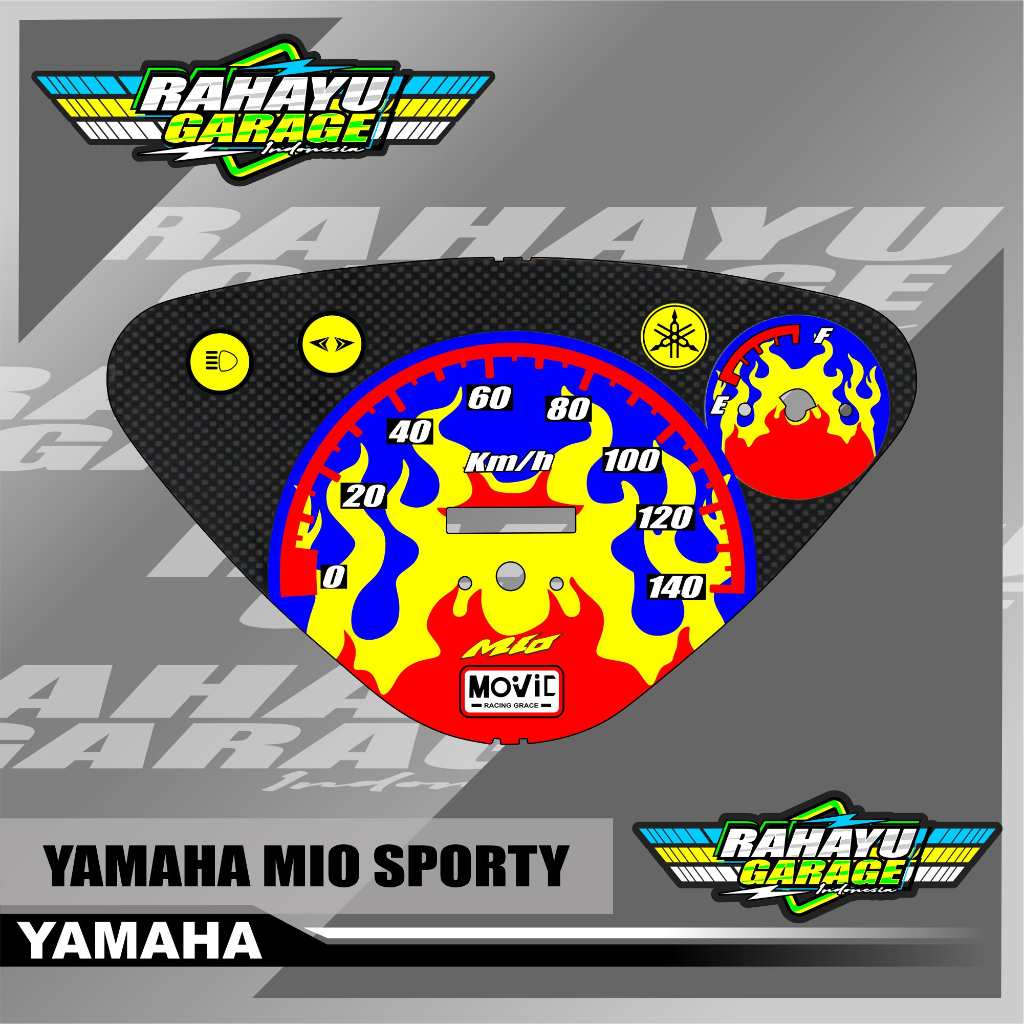 papan speedometer custom mio sporty panel spido meter mio sporty