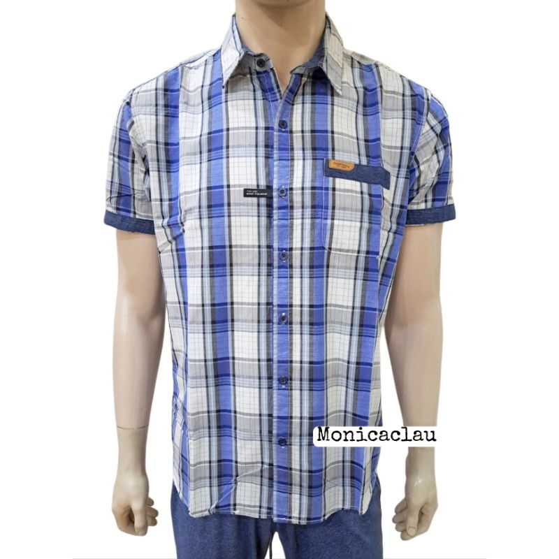 Kemeja Pria Poshboy Original Ubbe Casual Shirt Katun kotak