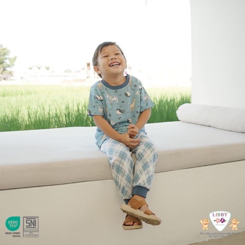 LIBBY - SETELAN PENDEK CELANA PANJANG LIBBY - SETELAN BAJU PENDEK CELANA PANJANG LIBBY - SET BAJU ANAK