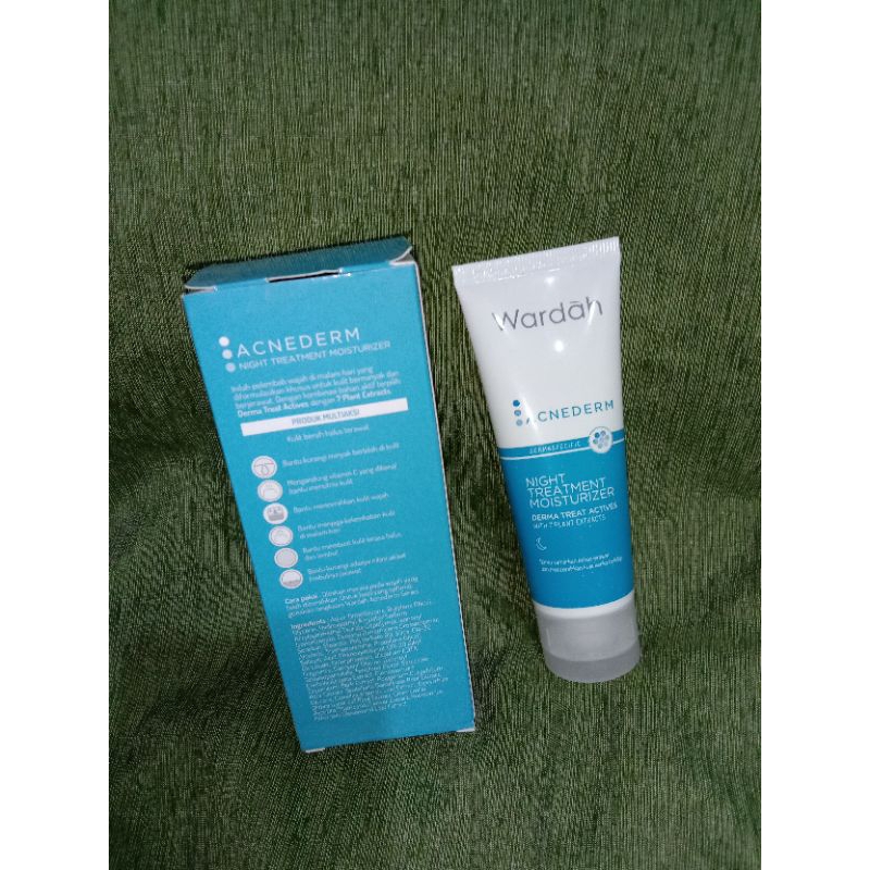 WARDAH ACNEDERM || NIGHT TREATMENT MOISTURIZER