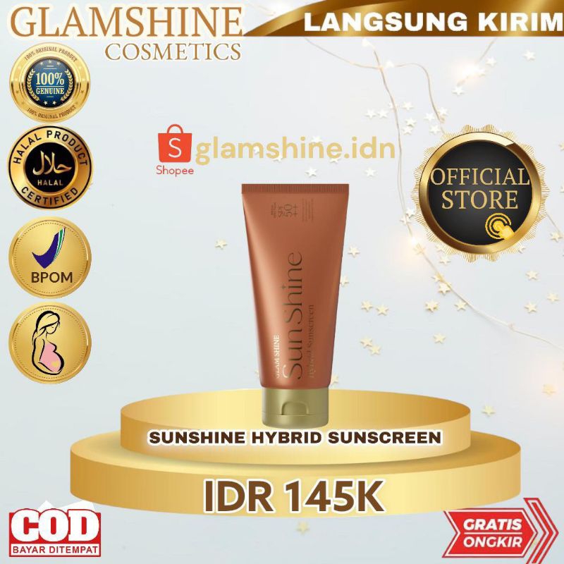 Sunscreen Glamshine spf 50++ sunshine sunscren sunscrin suncrine suncrin sunkrin sunblock sunblok pe