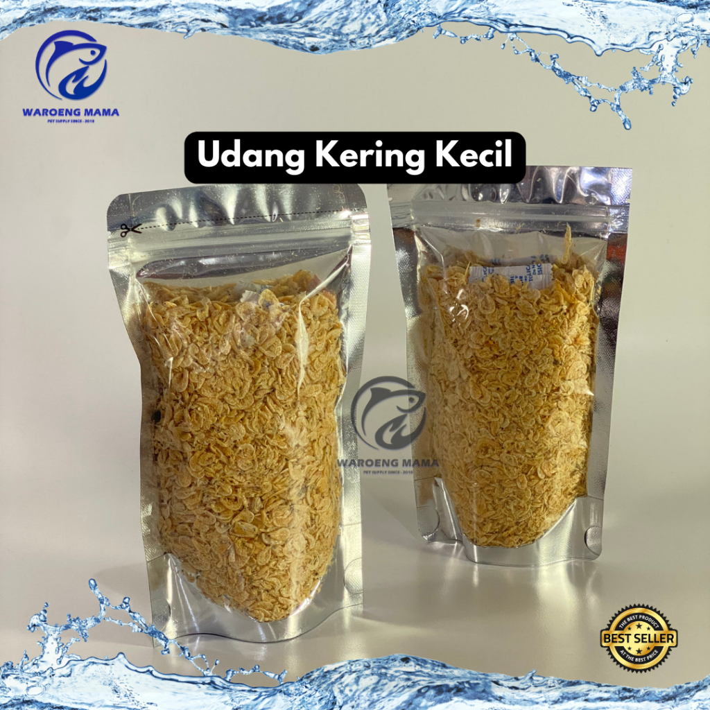 UDANG KERING 100 GRAM pakan kura kura makanan kura kura dan ikan predator 100% udang asli