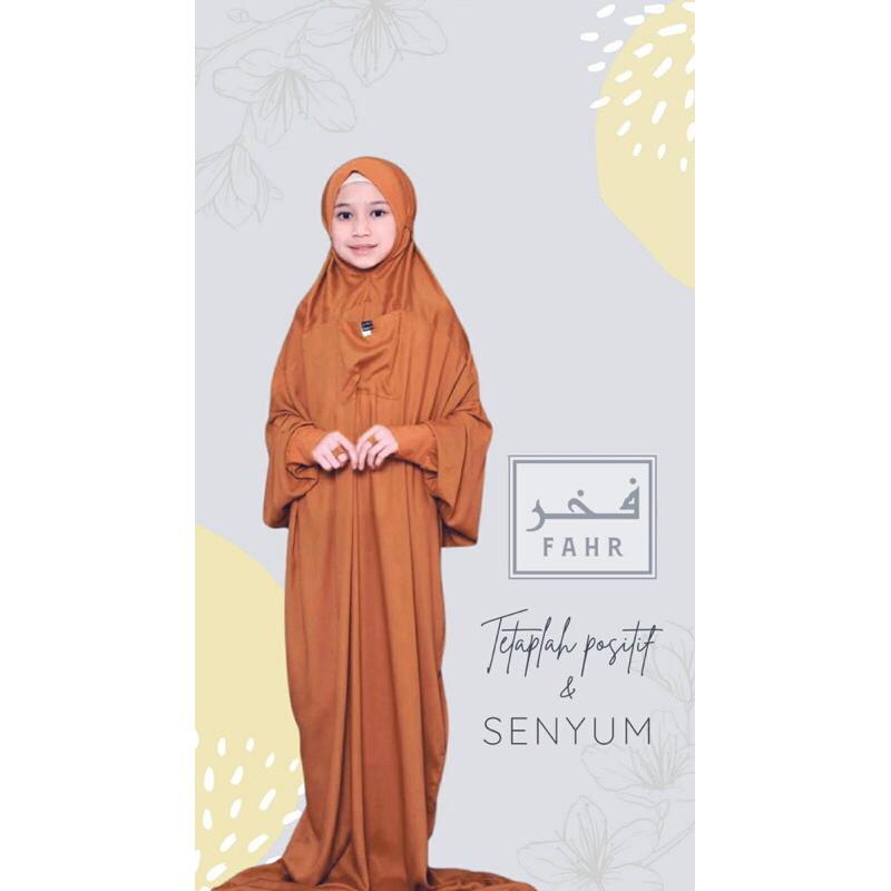 Mukena Terusan Anak Size XL/Mukena Kids/Mukena Remaja/Mukena Polos/Mukena Malausia/Mukena Terusan