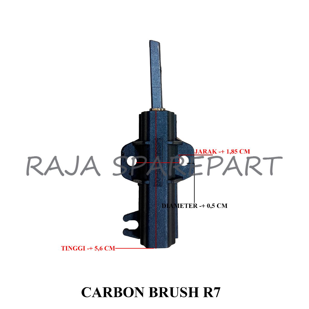 Carbon Brush R-7 Mesin Cuci Front Loading