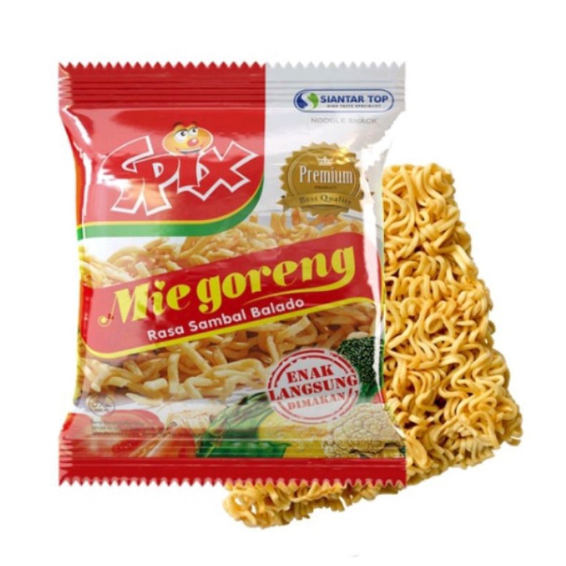 

Mie spix rasa sambel balado 16g isi: 20 pcs