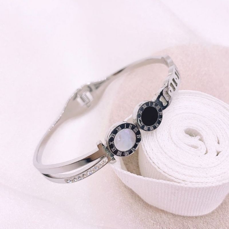 Gelang Titanium Asli kilau mirip emas asli Premium Quality Anti Karat Anti Alergi Bracelet Branded Band Stainless Steel Ori G0026