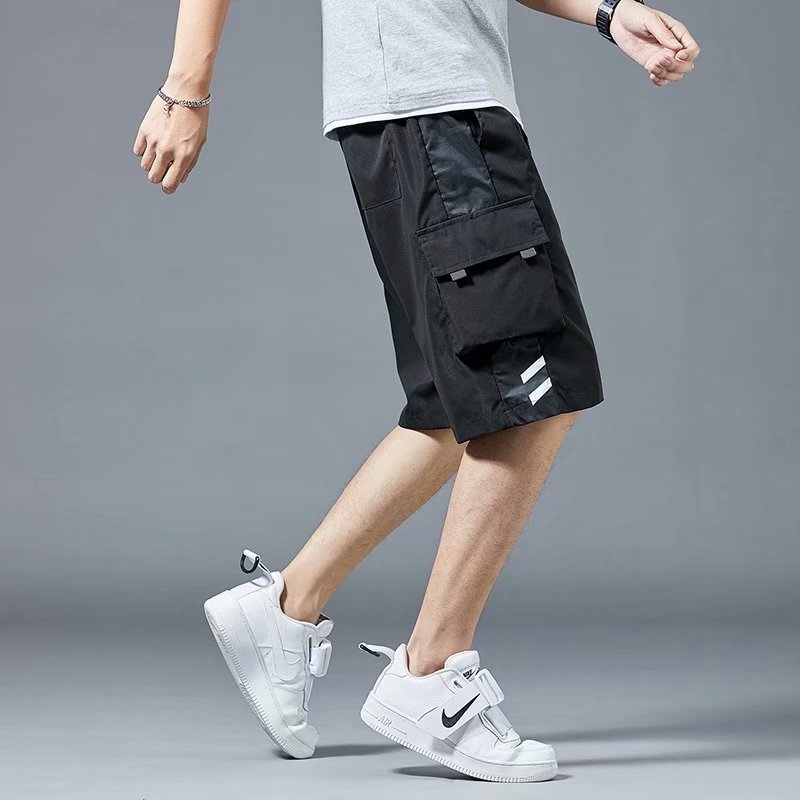 CARGO SHORTS MEN'S SUMMER NEW CASUAL SPORTS PANTS THIN PANTS IN THE TREND OF LOOSE FIVE PANTS KOREAN VERSION Short Pant CELANA PENDEK