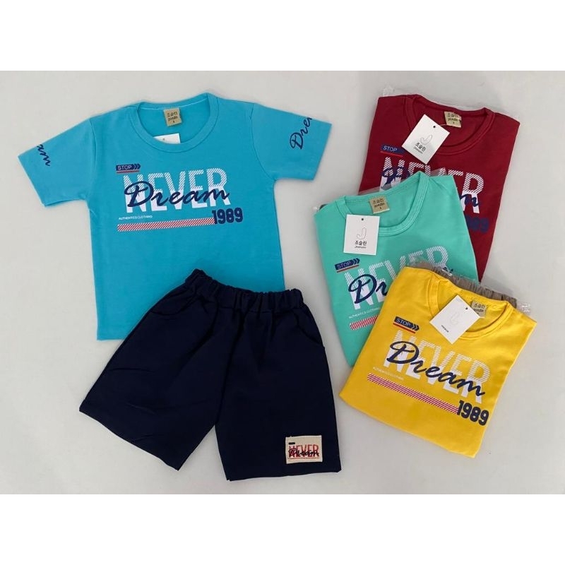 Setelan Anak Laki-Laki Kaos Maxwellpro Usia 1th-4th