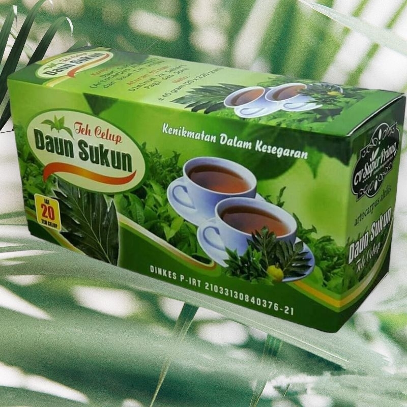 TEH HERBAL CELUP DAUN SUKUN ANTI DIABETES (SUKUN)