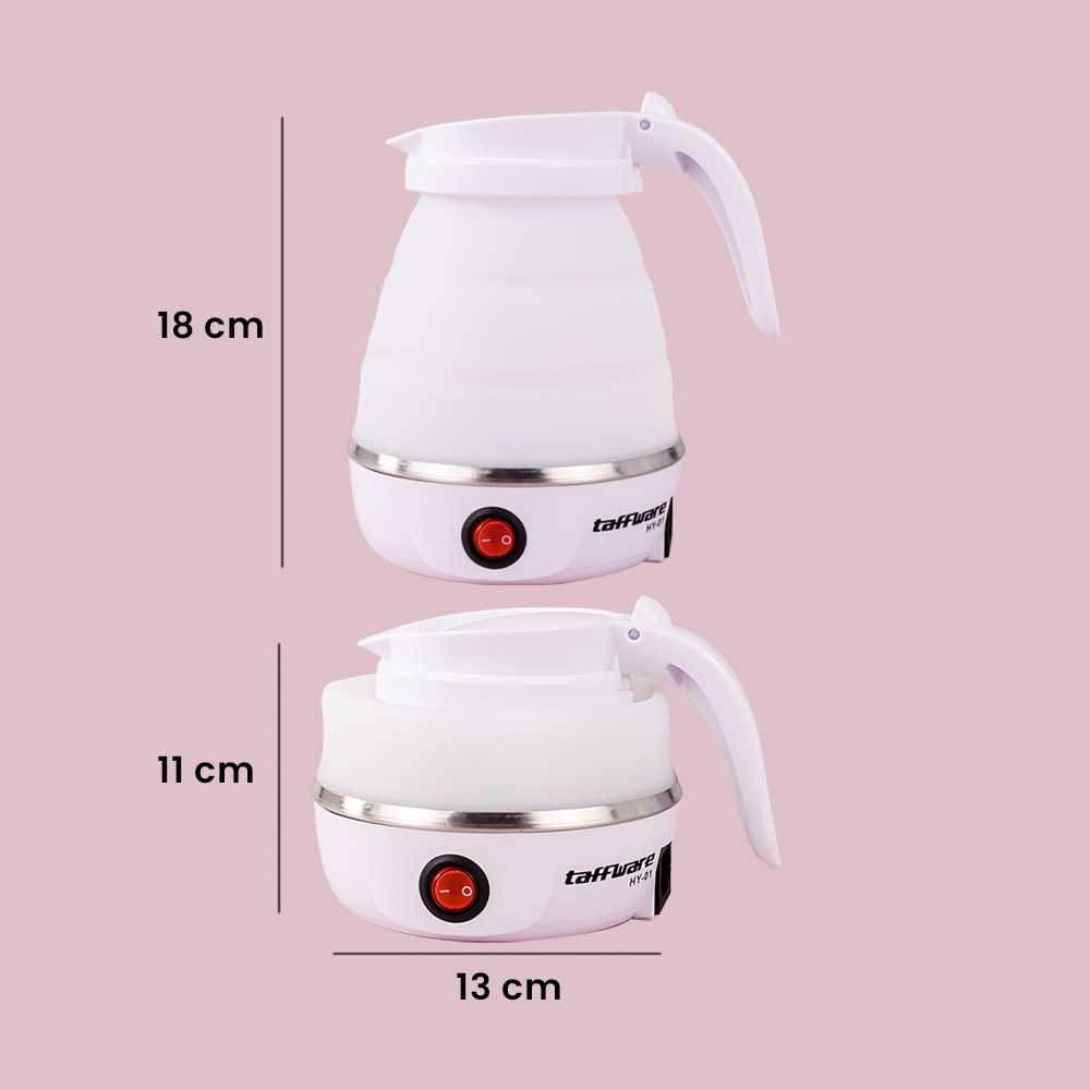 Taffware Electric Kettle Teko Listrik Teko Lipat Pemanas Air Portable Foldable Collapsible 600ML 600W