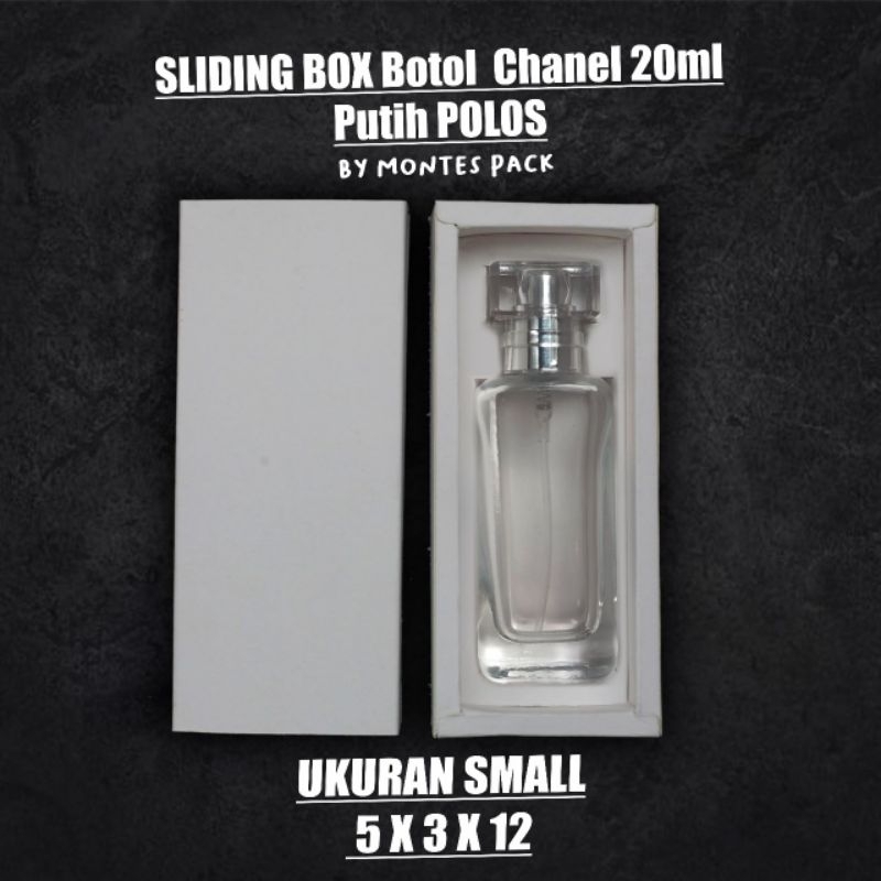 

SLIDINGBOX SMALL for chanel 20ml POLOS / Mini Slide box / Box botol chanel 20ml