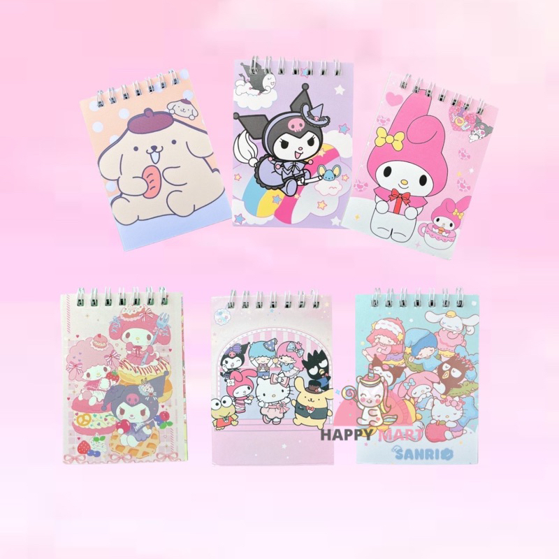 

Notes spiral kecil sanrio PETIT kuromi / melody /cinnamoroll