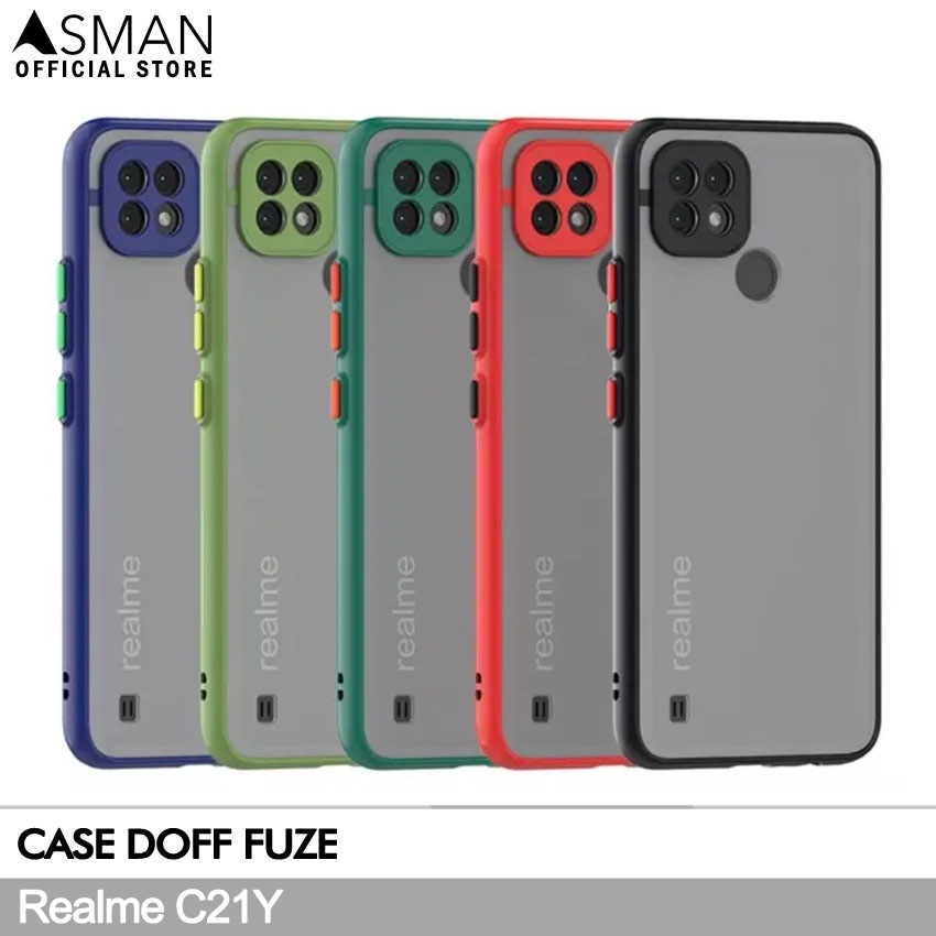 Asman Case Realme C21Y Fuze Premium Shield Protector