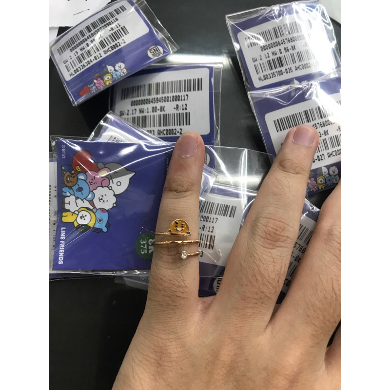 Cincin bts bt21 spiral kadar 375