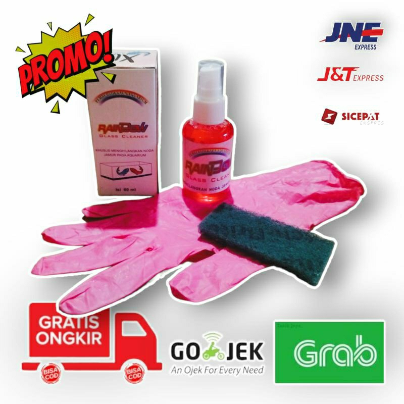 RAINBOW GLASS CLEANER PERMBERSIH KERAK KACA OBAT PEMBERSIH ANTI JAMUR KACA BOTOL SPRAY MEMUDAHKAN PEMAKAIAN