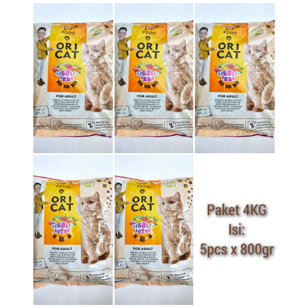 ORI CAT FOOD 4KG - Makanan Kucing Premium MURAH