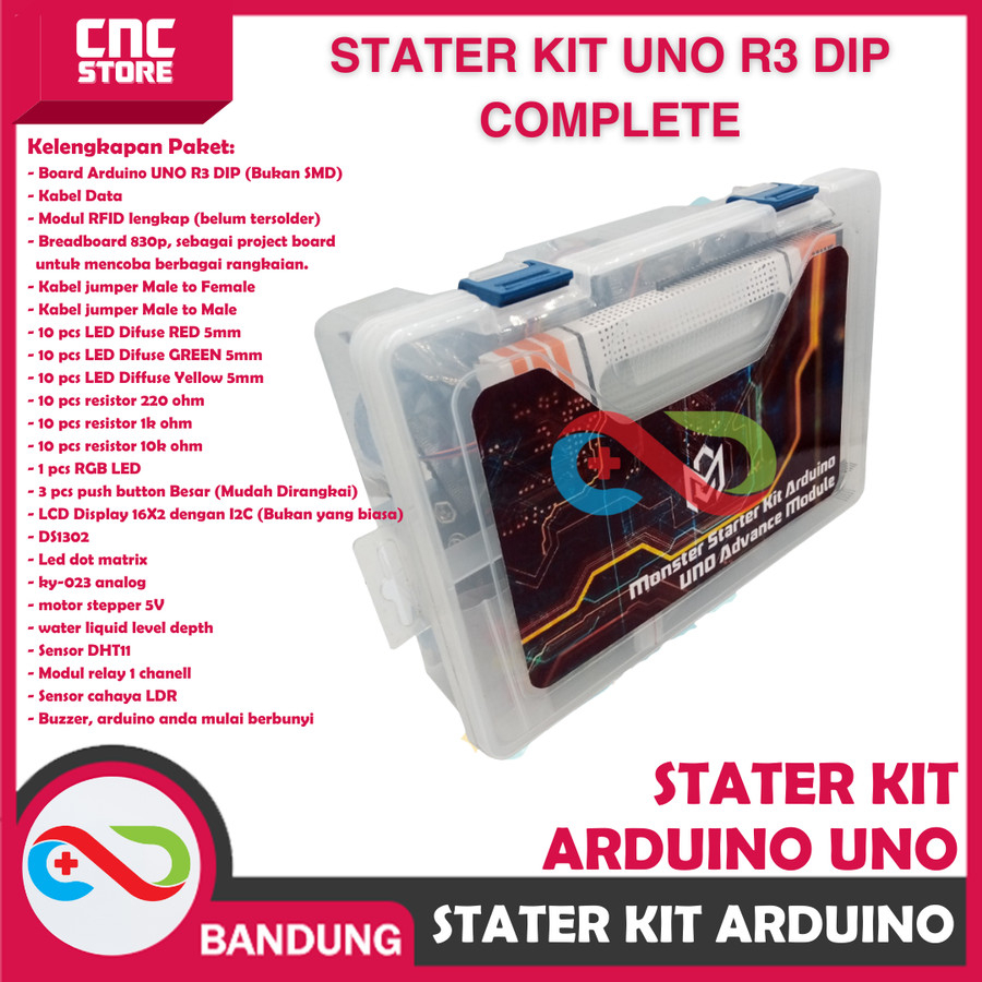 ARDUINO STARTER KIT PAKET LENGKAP UNO MONSTER KIT